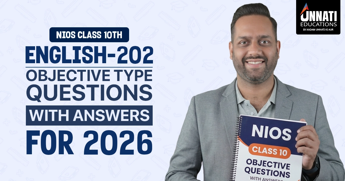 NIOS Class 10 English 202 Objective Type Questions 2026